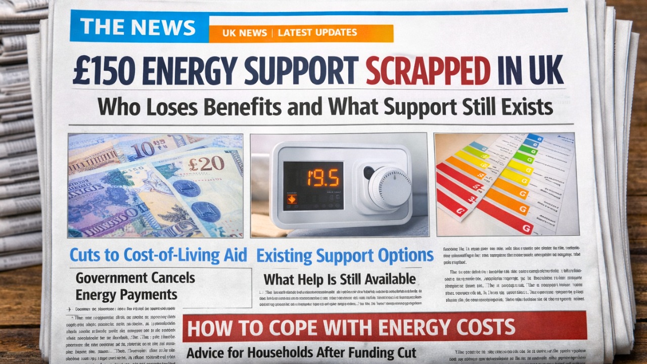 £150 Energy Support Scrapped in UK: Who Loses Benefits and What Support Still Exists