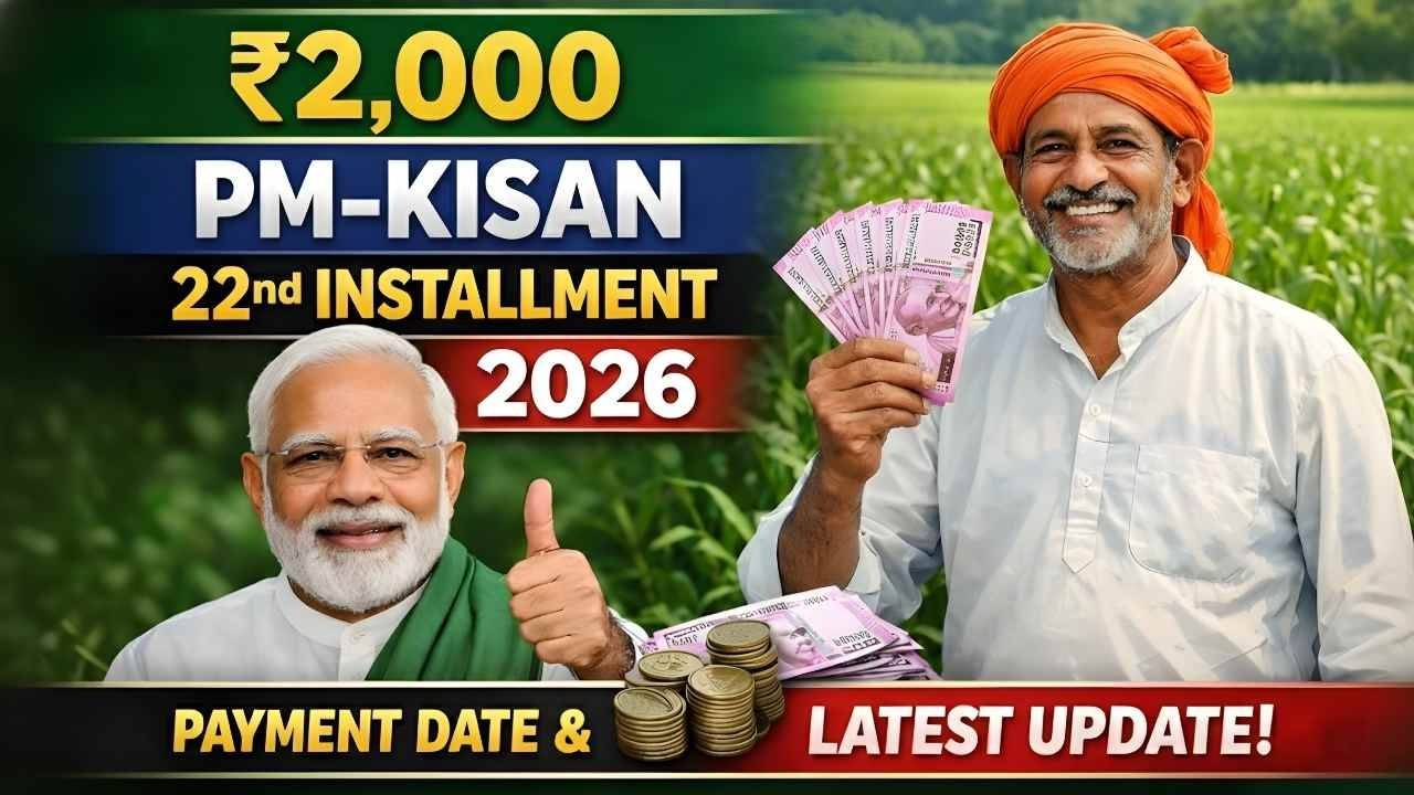 ₹2,000 PM-Kisan 22nd Installment 2026: Release Timeline, Status Check And Eligibility Details