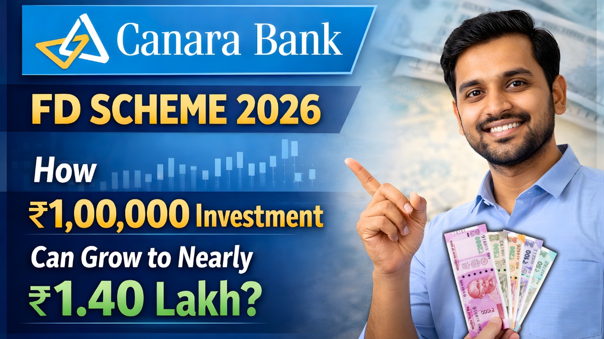 Canara Bank FD Scheme 2026: How ₹1,00,000 Investment Can Grow to Nearly ₹1.40 Lakh?