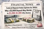 Federal Deposit Rules Update for 2026: Why a $2,000 Deposit May Shrink to $1,200–$1,400 After Review