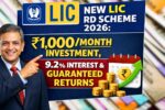 LIC RD Plan 2026: Invest ₹1,000 Monthly, Earn 9.2% Interest with Assured Maturity Value