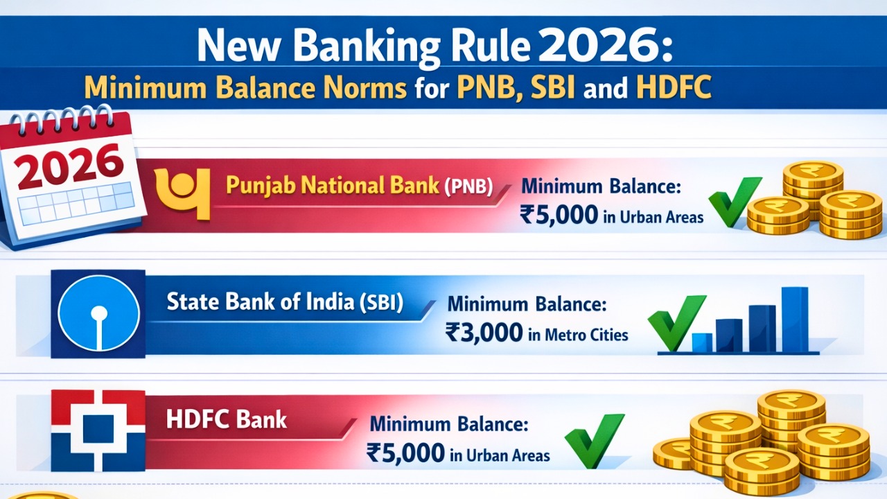 Minimum Balance Rule Update 2026: PNB, SBI and HDFC Customers Alert