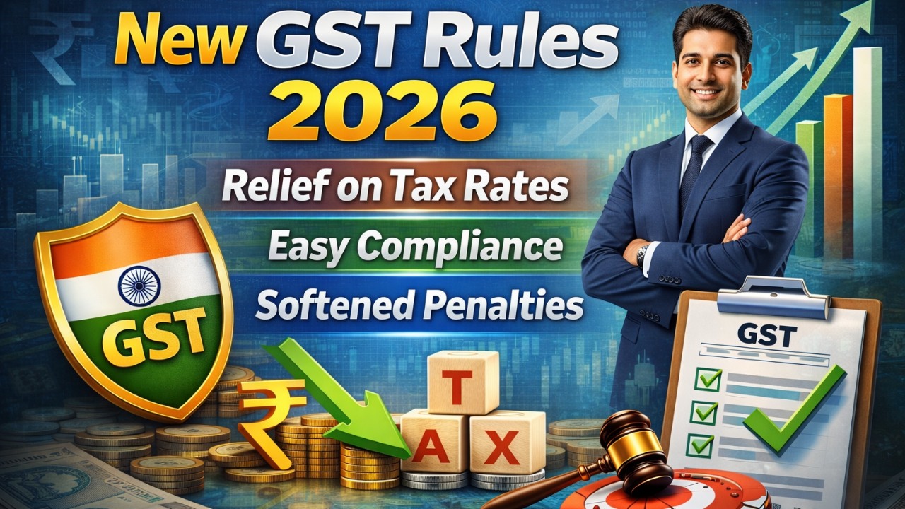 New GST Rules 2026: Relief on Tax Rates, Easy Compliance, and Softened Penalties