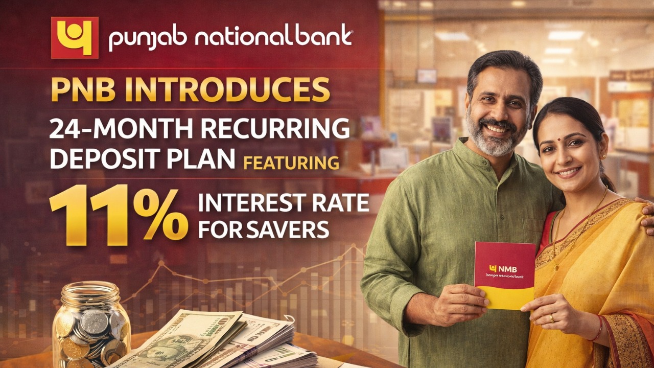 PNB Introduces 24-Month Recurring Deposit Plan Featuring 11% Interest Rate for Savers