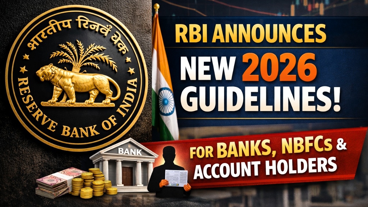 RBI Announces New 2026 Guidelines for Banks, NBFCs and Account Holders