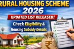 Rural Housing Scheme 2026 Updated List Released: Check Eligibility and Housing Subsidy Details